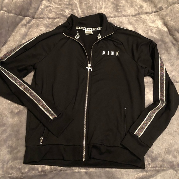 PINK Victoria's Secret Jackets & Blazers - Black track jacket